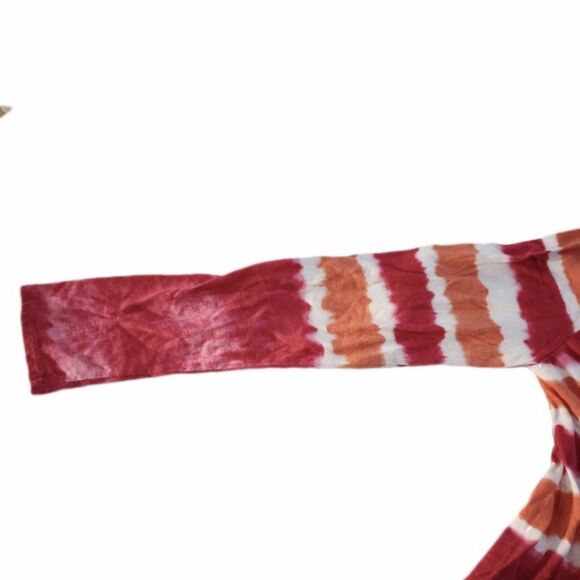 Colour Works Pink/Orange Tie Dye Cardigan sz S Womens - Picture 3 of 6